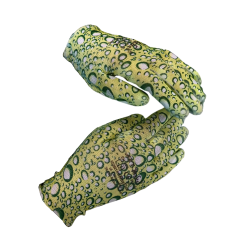 Cimdi dārza poliester ar PU pārkl. 8.izm. ar rakstu