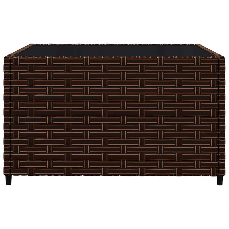 vidaXL 3-daļīgs dārza atpūtas mēbeļu komplekts, brūna PE rotangpalma