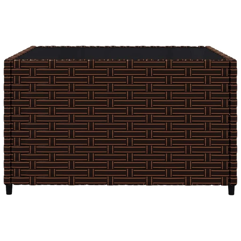 vidaXL 3-daļīgs dārza atpūtas mēbeļu komplekts, brūna PE rotangpalma