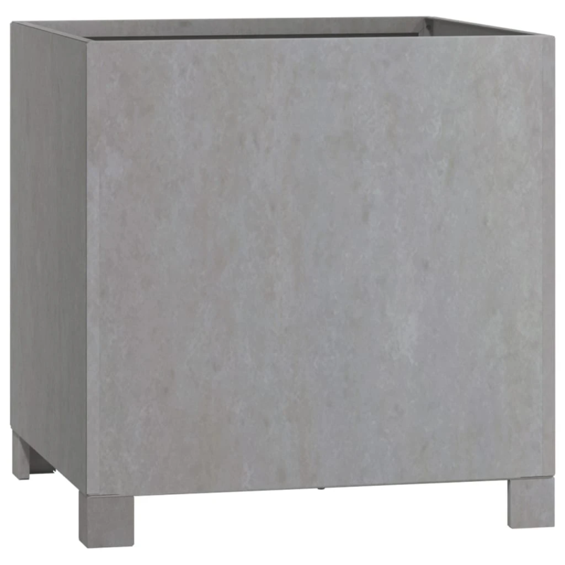 vidaXL puķu kaste ar kājām, rūsas krāsā, 40x40x40 cm, kortena tērauds