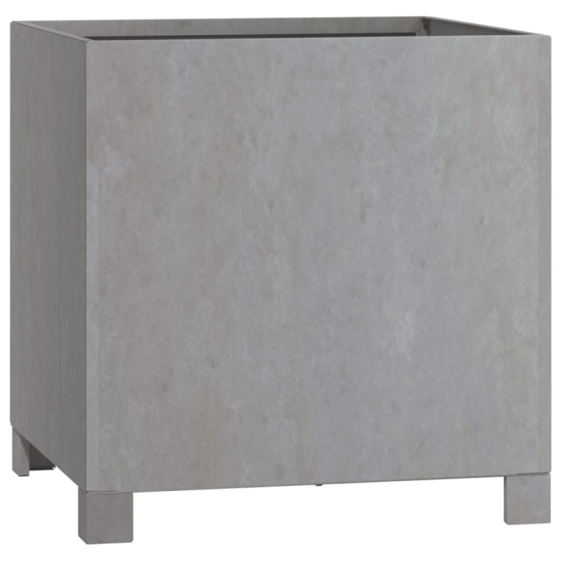 vidaXL puķu kastes ar kājām, 2 gb., rūsas, 40x40x40cm, kortena tērauds