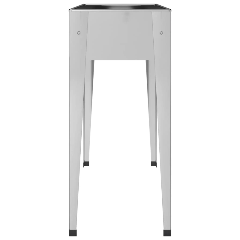 vidaXL dārza puķu kastes, 2 gab., cinkots tērauds