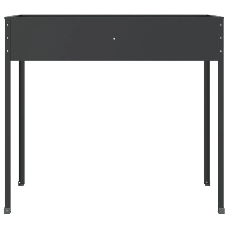 vidaXL dārza puķu kastes, 2 gab., antracītpelēkas, cinkots tērauds