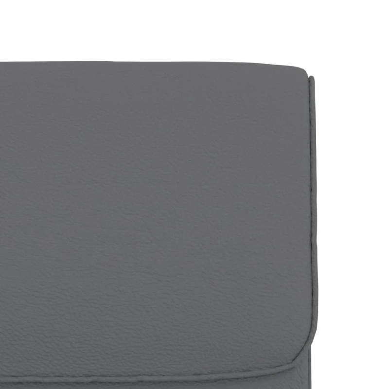 vidaXL atpūtas krēsls, pelēks, 55x64x80 cm, mākslīgā āda