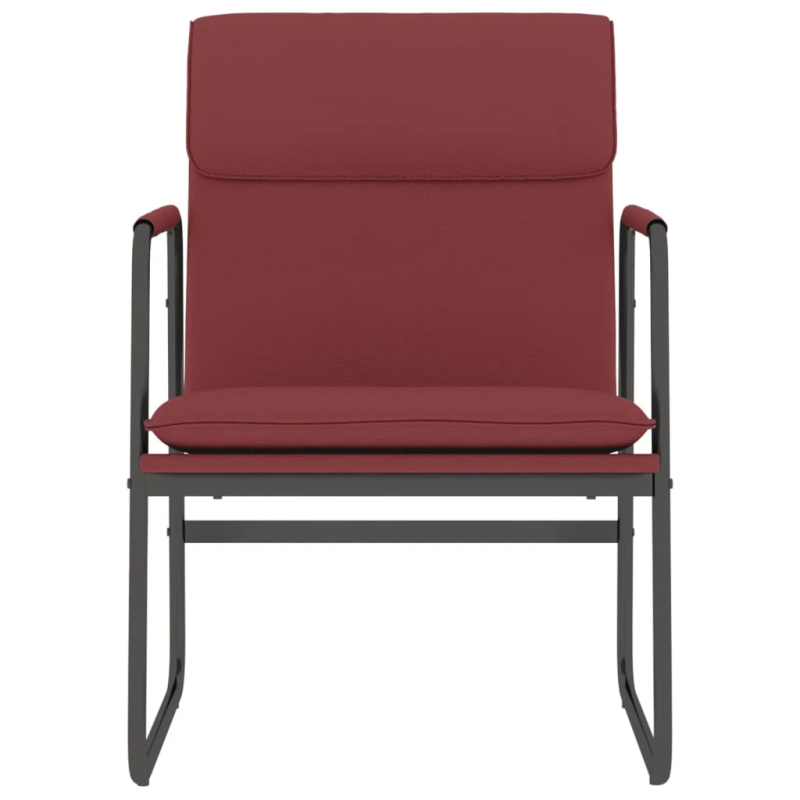 vidaXL atpūtas krēsls, vīnsarkans, 55x64x80 cm, mākslīgā āda