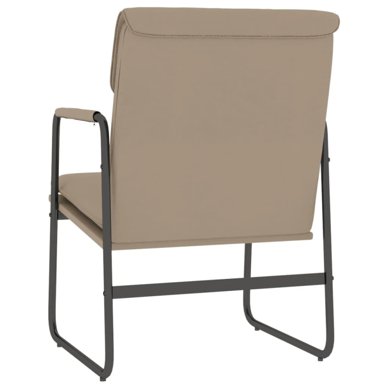 vidaXL atpūtas krēsls, kapučīno krāsa, 55x64x80 cm, mākslīgā āda