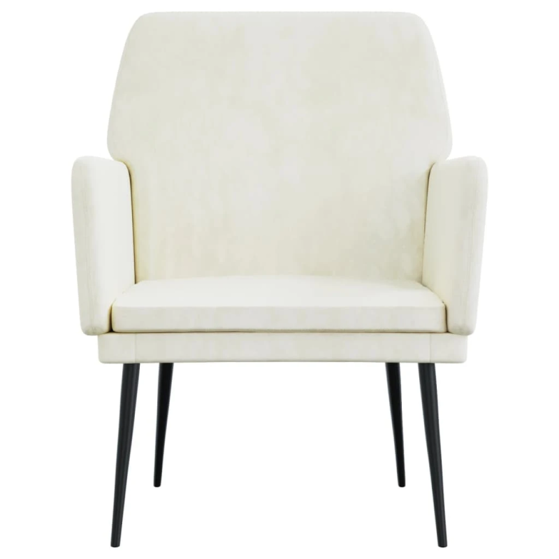 vidaXL atpūtas krēmkrāsa, brūns, 62x79x79 cm, samts