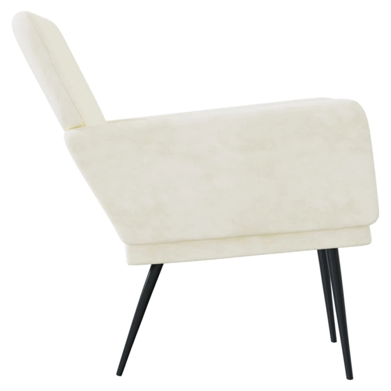 vidaXL atpūtas krēmkrāsa, brūns, 62x79x79 cm, samts