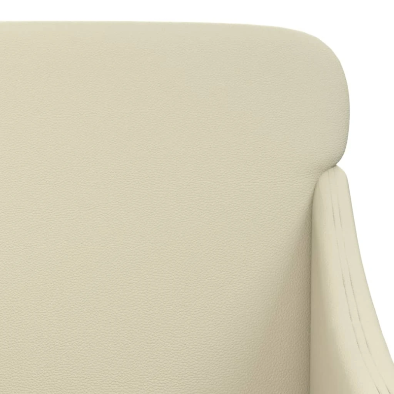 vidaXL atpūtas krēsls, krēmkrāsas, 63x76x80 cm, mākslīgā āda