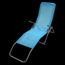 Folding Chair 190x57x94cm Blue