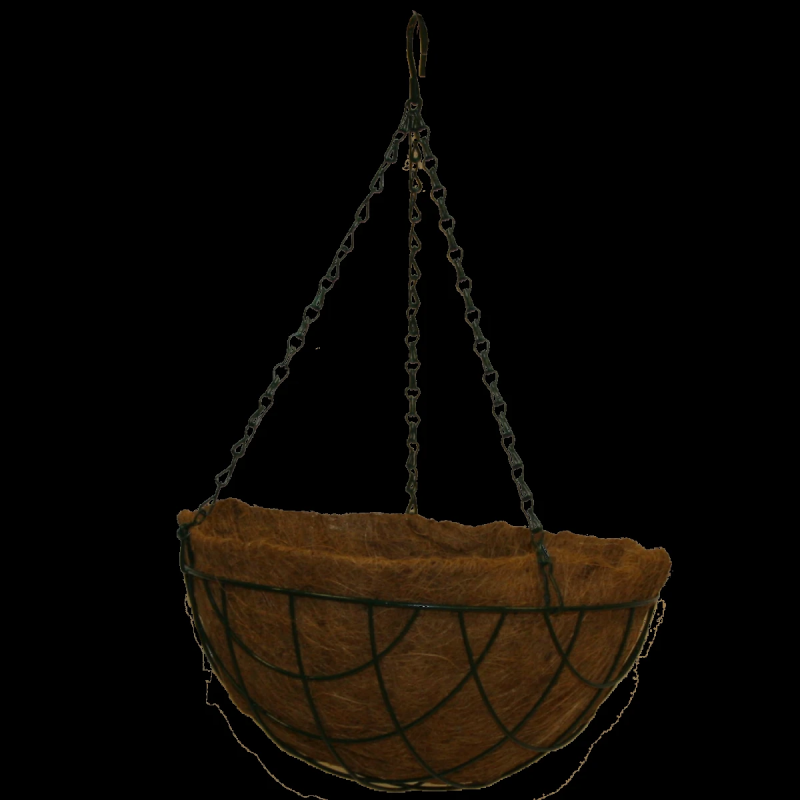 Puķu pods karināms kokosa 35cm