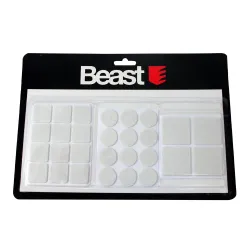 Paliktnis mēbelēm filca kompl. balts 28gb.