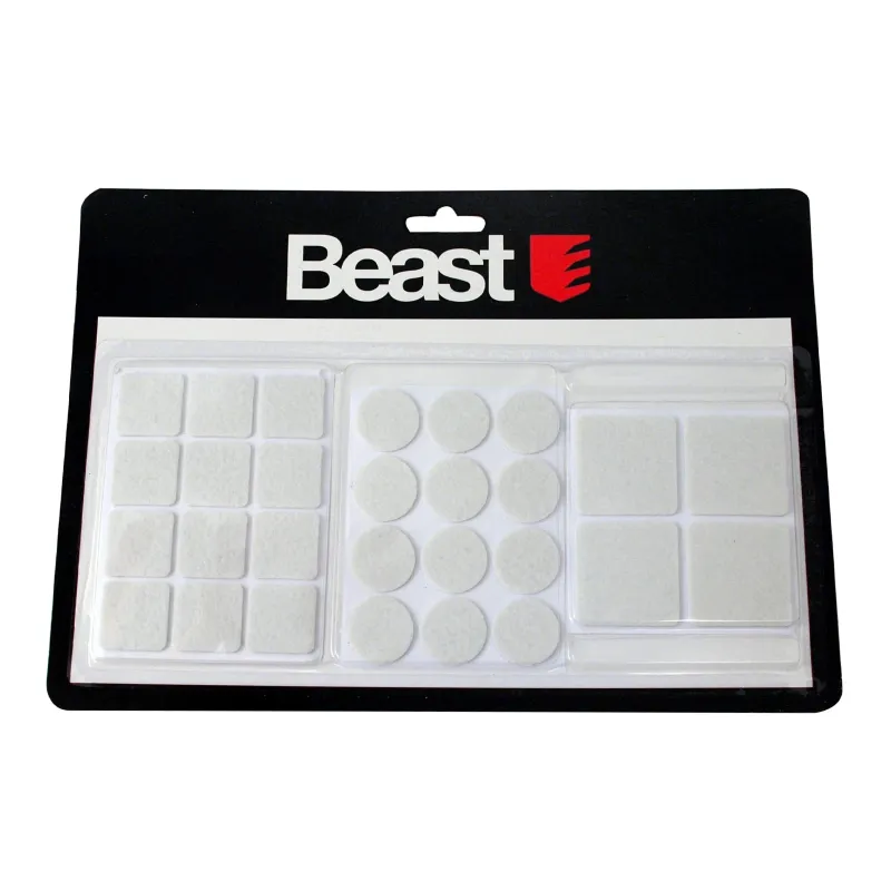 Paliktnis mēbelēm filca kompl. balts 28gb.