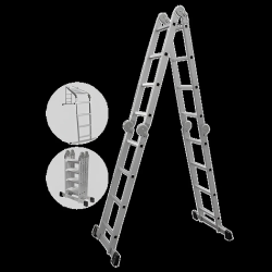 Kāpnes alumīnija 4x5 pakāpieni