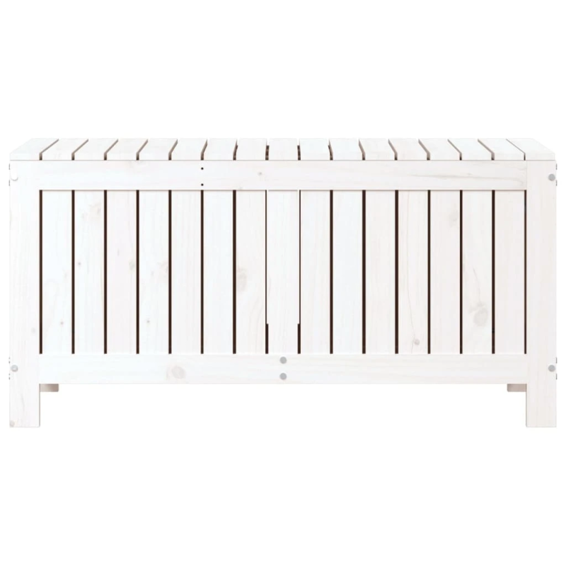 vidaXL uzglabāšanas kaste, balta, 108x42,5x54 cm, priedes masīvkoks