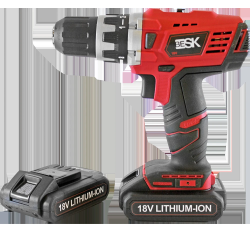 Skrūvgriezis ar akum. BCD18Li-2 18V dīvātr. ar 2 bat. BESK ,8,