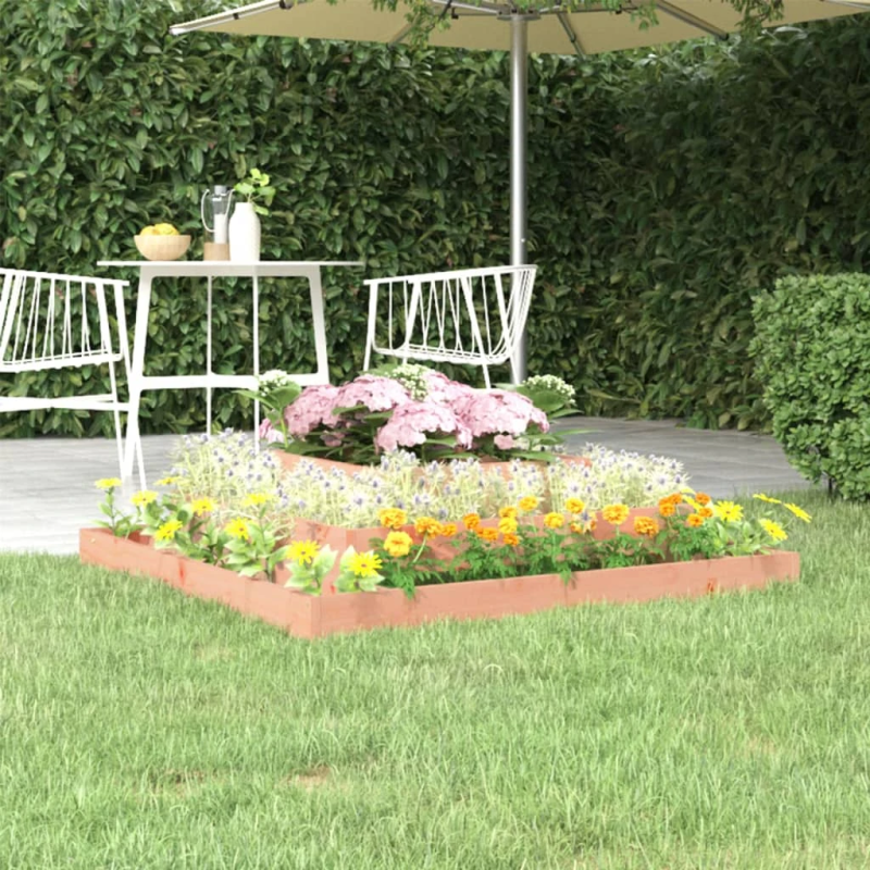 vidaXL puķu kaste, 110x110x27 cm, Duglasa egles masīvkoks