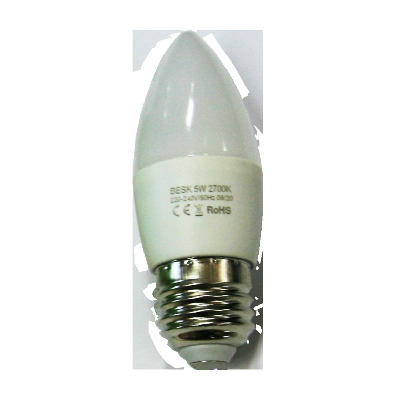 LED spuldze 5W E27 2700k, BESK