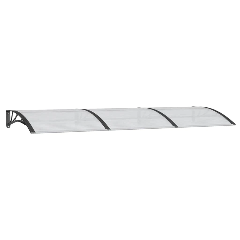 vidaXL durvju nojume, melna, 300x100 cm, polikarbonāts