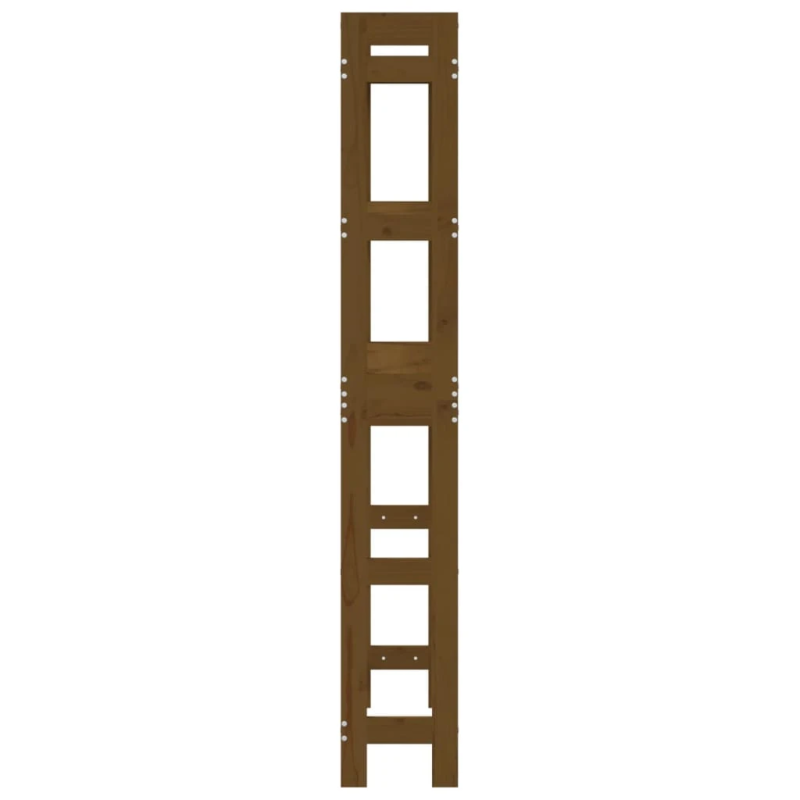 vidaXL tualetes plaukts, medus brūns, 23x18x110 cm, priedes masīvkoks