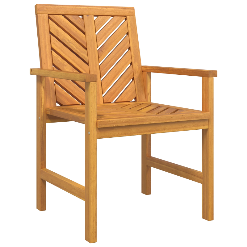 vidaXL Dārza ēdamgalds 5 pcs Brūna Cietā akācijas koks