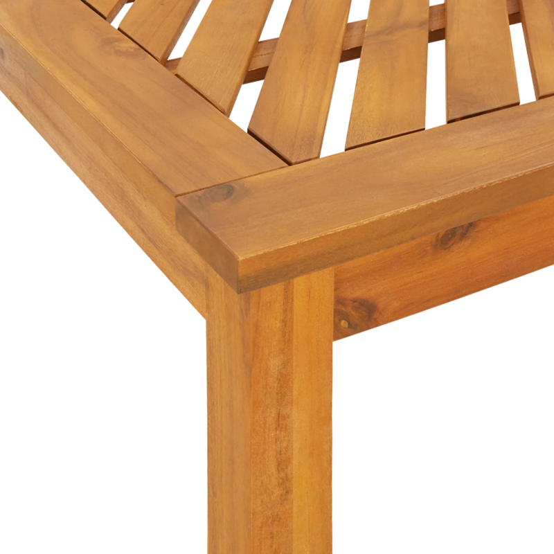 vidaXL Dārza ēdamgalds 3 pcs Brūna Cietā akācijas koks