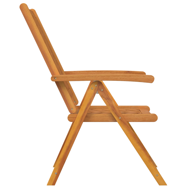 vidaXL Dārza krēsls 4 pcs Brūna 57 x 72 x 109 cm Cietā akācijas koks