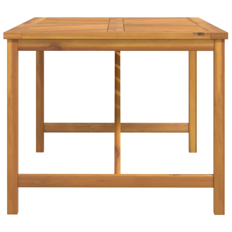vidaXL dārza ēdamgalds, 150x90x74 cm, akācijas masīvkoks