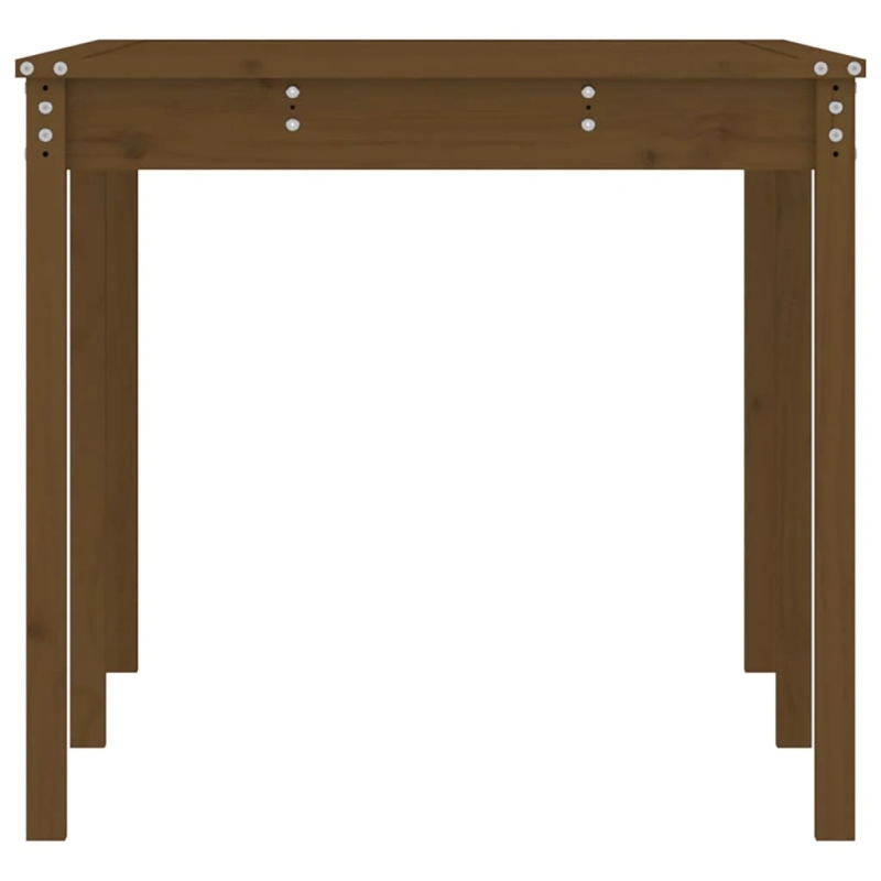 vidaXL dārza galds, medus brūns, 159,5x82,5x76 cm, priedes masīvkoks
