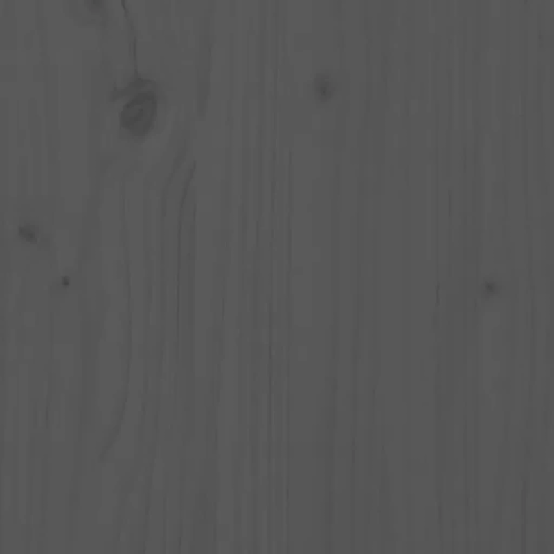 vidaXL dārza sols, 109 cm, priedes masīvkoks, pelēks