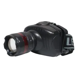 LED 1W пластиковый налобный фонарь