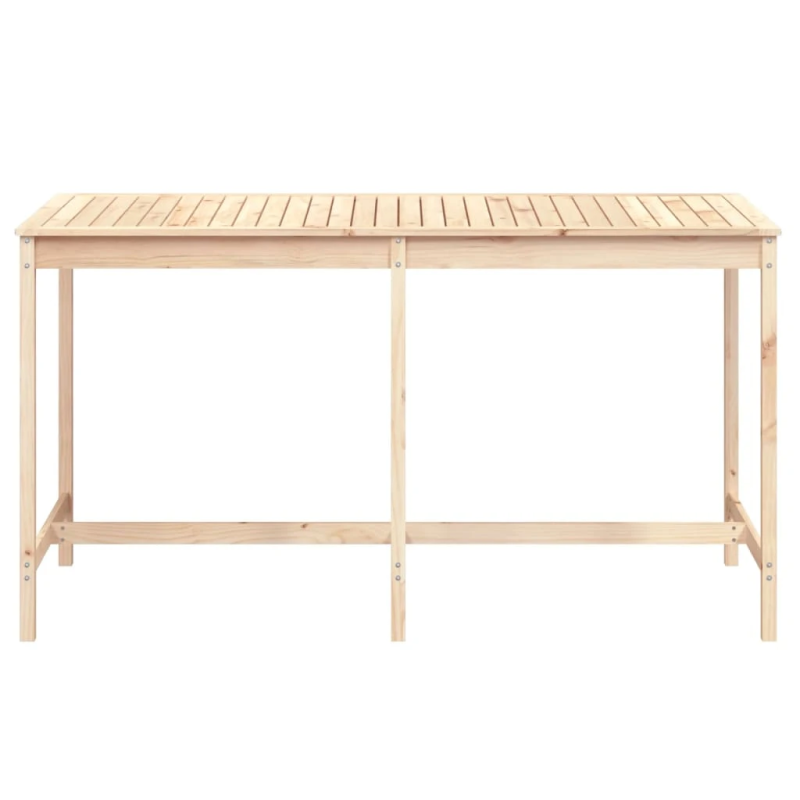 vidaXL dārza galds, 203,5x90x110 cm, priedes masīvkoks
