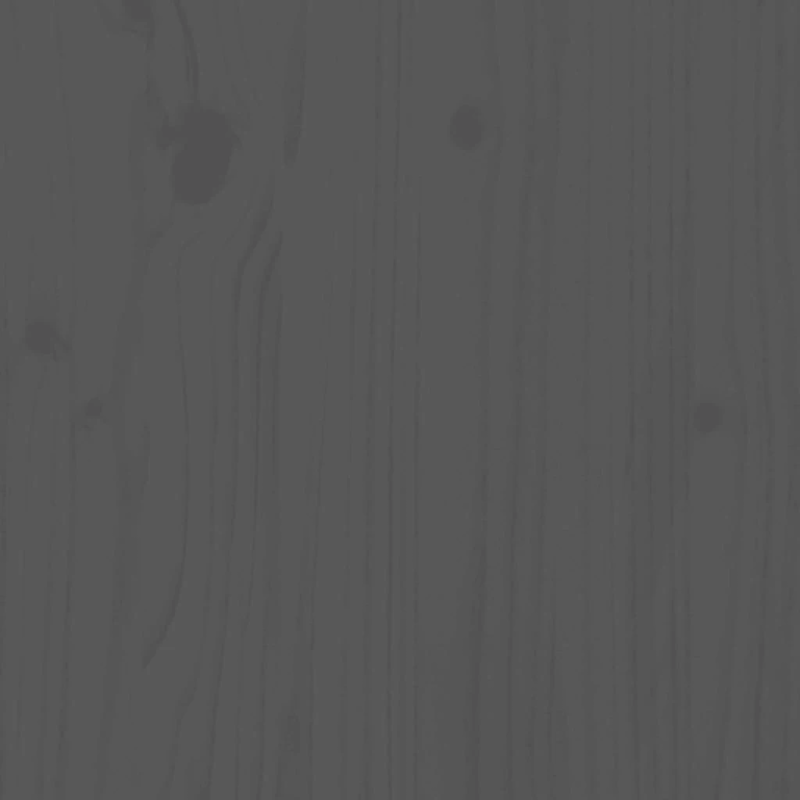 vidaXL dārza galds, 203,5x90x110 cm, priedes masīvkoks, pelēks