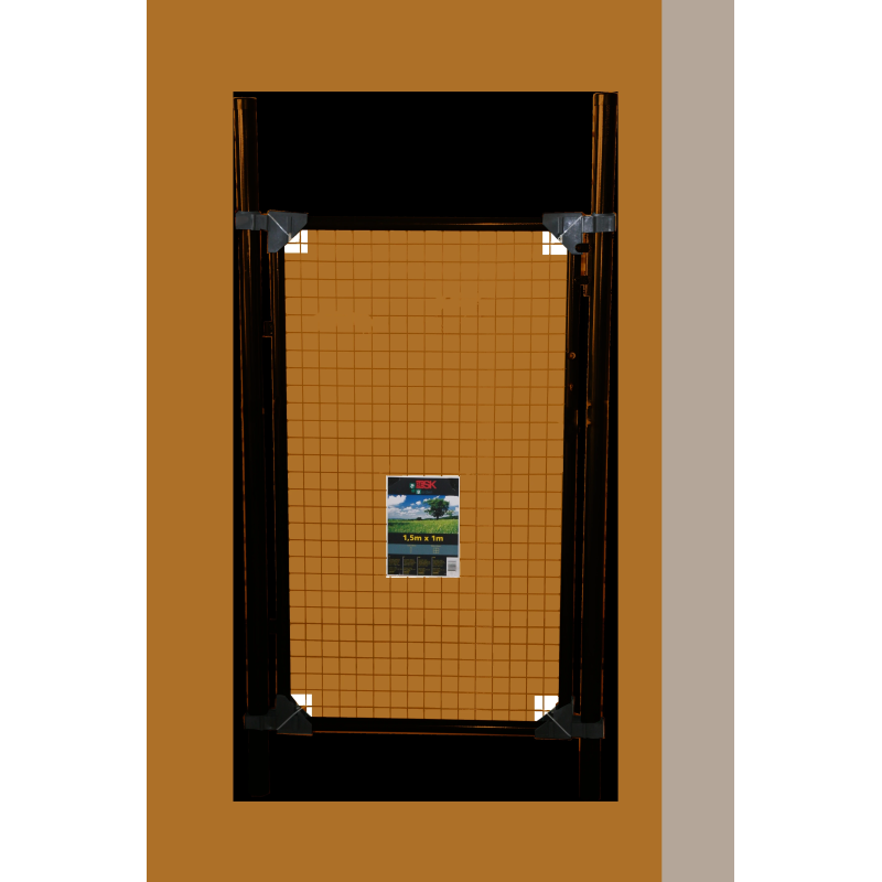 Vārti 1m x1.2m+slēdzis+2 rokt.. brūni