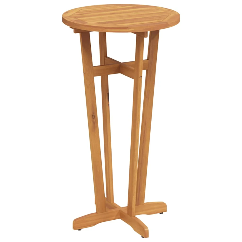 vidaXL dārza bāra galds, DIA60x105 cm, akācijas masīvkoks