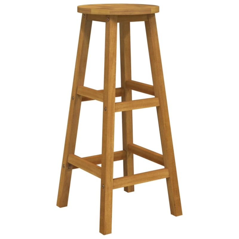 vidaXL trīsdaļīgs bāra mēbeļu komplekts, akācijas masīvkoks