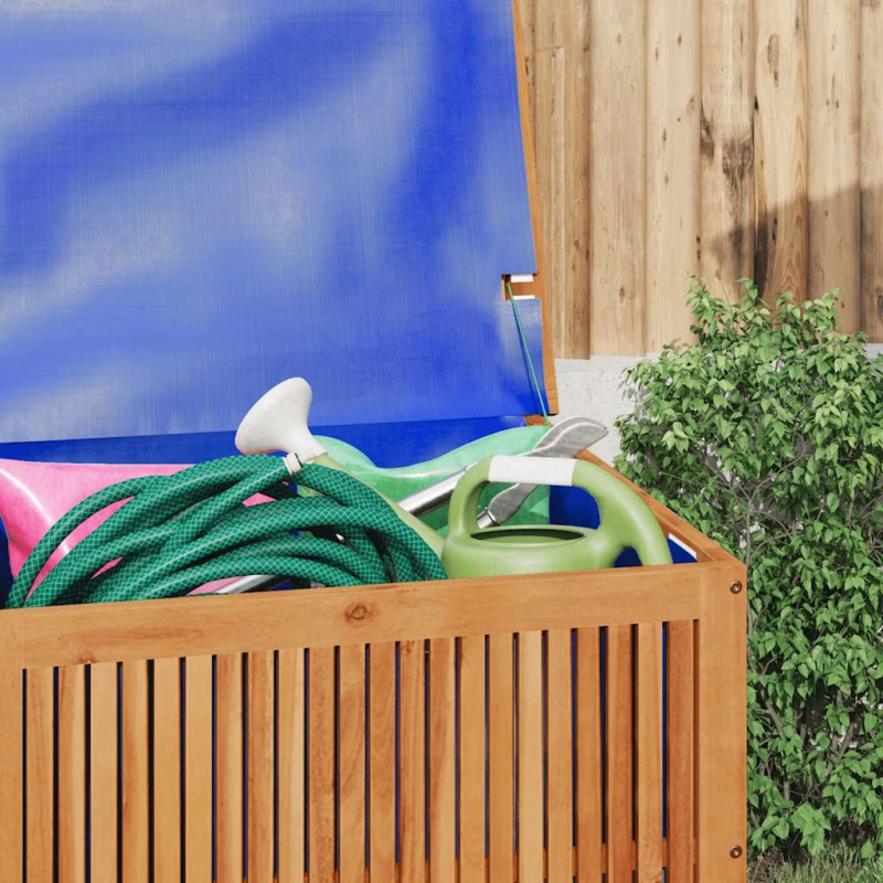 vidaXL dārza uzglabāšanas kaste, 75x75x58 cm, akācijas masīvkoks