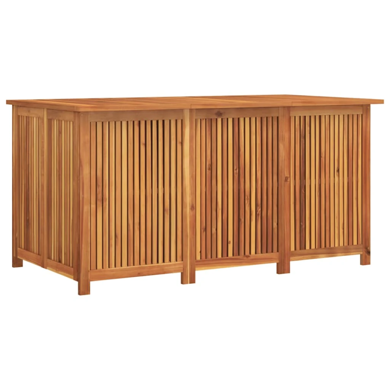 vidaXL dārza uzglabāšanas kaste, 150x80x75 cm, akācijas masīvkoks