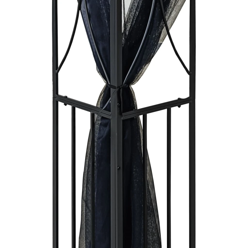 vidaXL nojume ar sānu sienām, 400x300x270 cm, antracītpelēka, tērauds