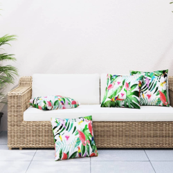 vidaXL dekoratīvi spilveni, 4 gab., 50x50 cm, krāsains audums