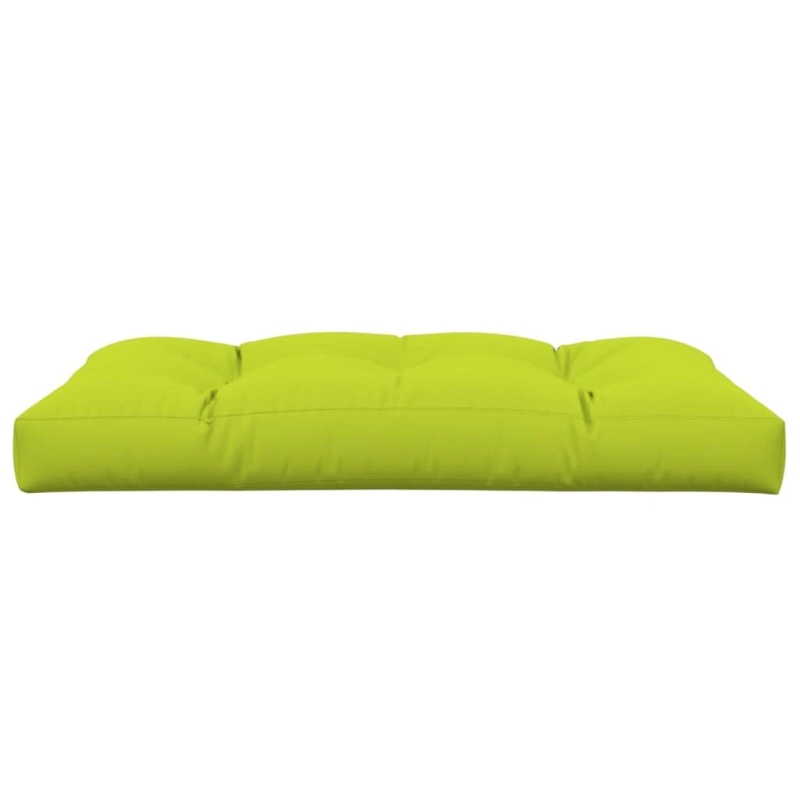 vidaXL palešu spilvens, 120x80x12 cm, audums, spilgti zaļš