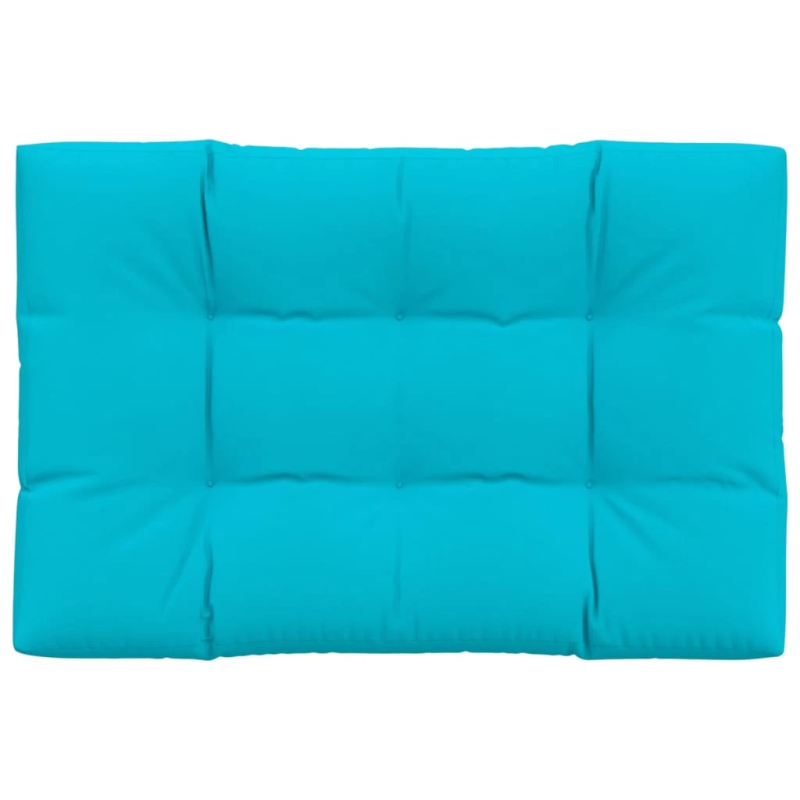 vidaXL palešu mēbeļu spilvens, 120x80x12 cm, audums, tirkīzzila