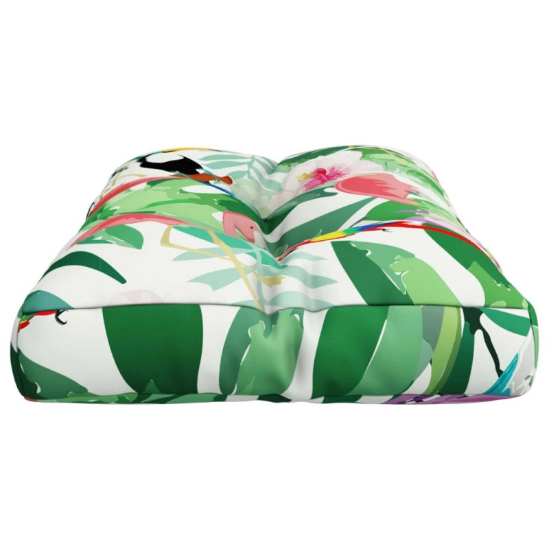 vidaXL palešu spilvens, 80x40x12 cm, audums, daudzkrāsains