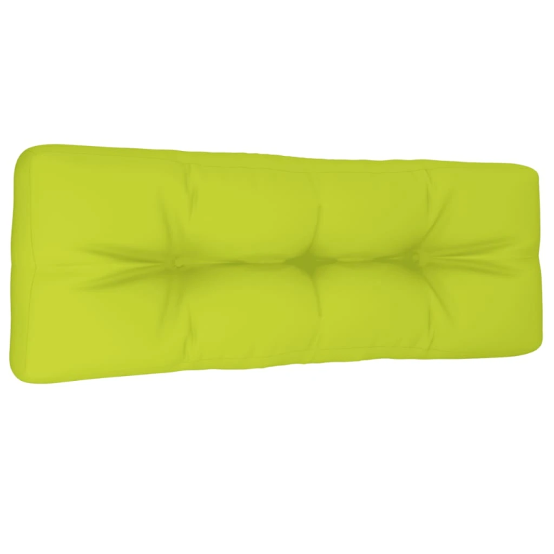 vidaXL palešu spilvens, 120x40x12 cm, audums, spilgti zaļš