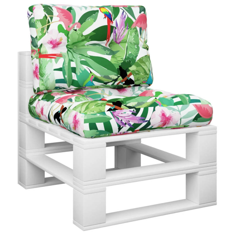 vidaXL palešu spilveni, 2 gab., krāsains audums