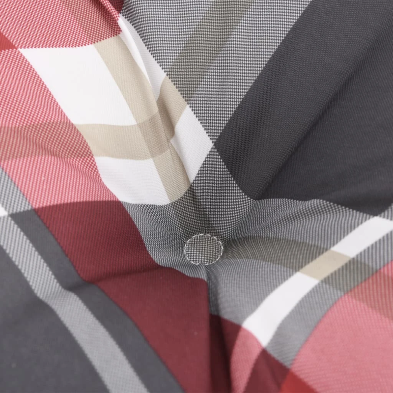 vidaXL palešu matrači, 2 gab., sarkans četrstūru raksts