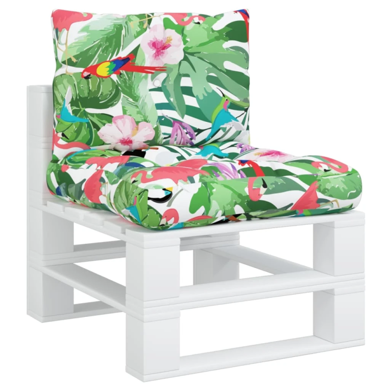 vidaXL palešu dīvānu matrači, 2 gab., krāsains audums