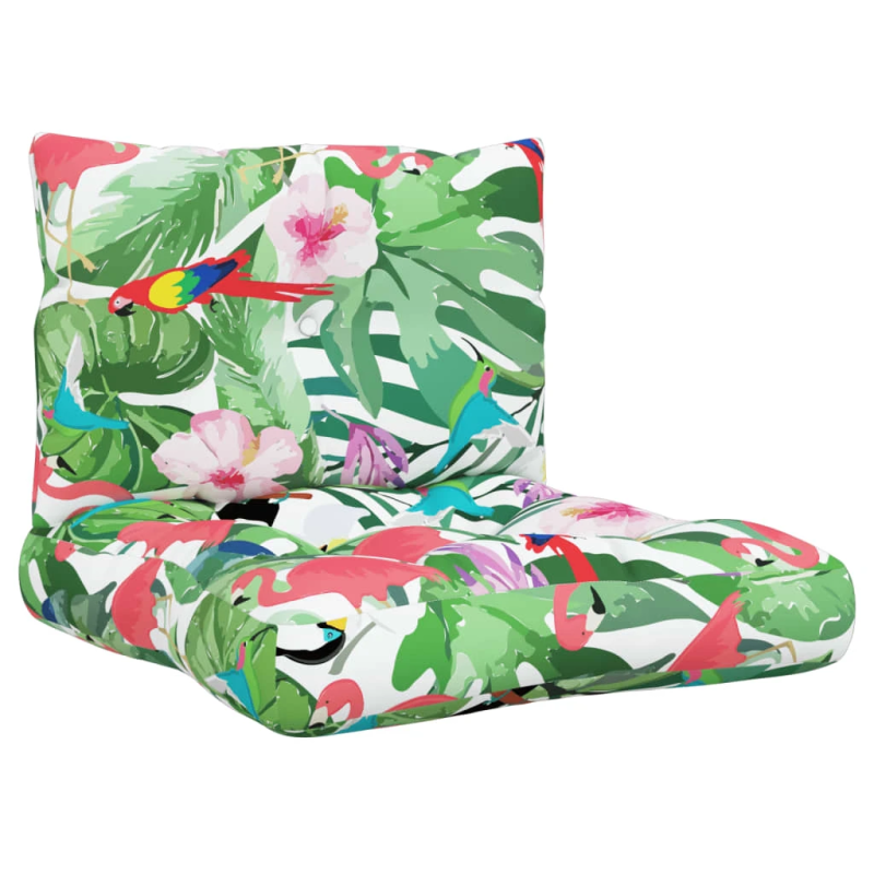 vidaXL palešu dīvānu matrači, 2 gab., krāsains audums