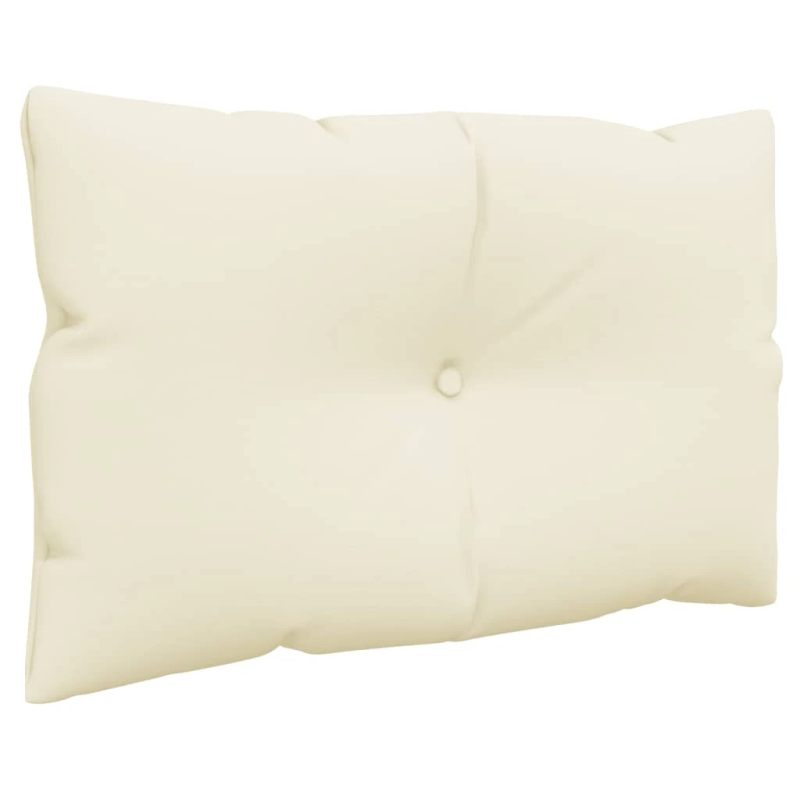 vidaXL palešu spilveni, 3 gab., audums, krēmkrāsas