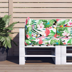 vidaXL palešu dīvānu matrači, 3 gab., krāsains audums